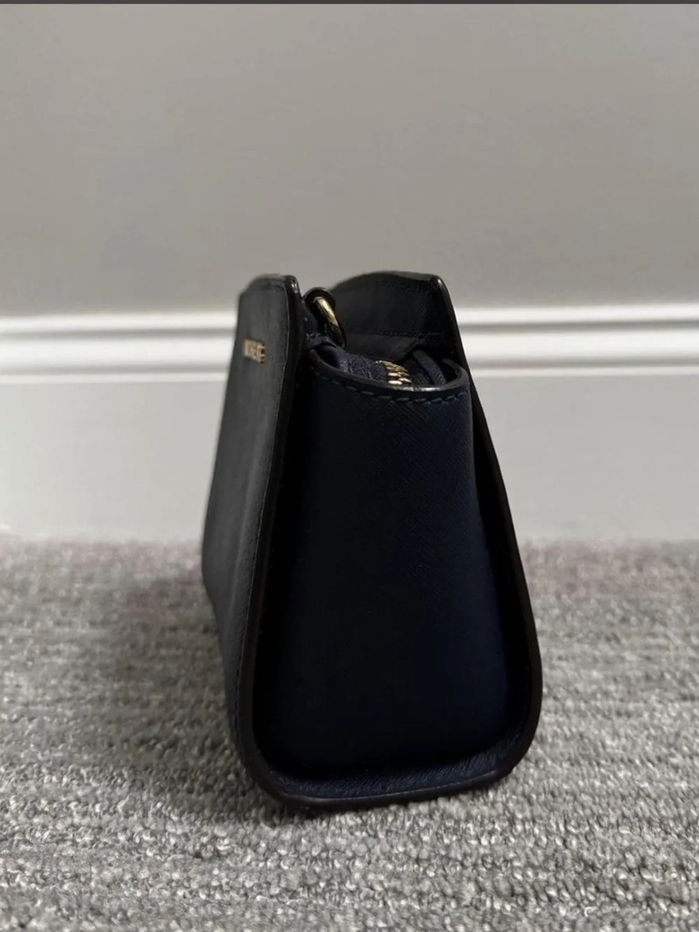 Michael Kors Navy Selma Leather Crossbody